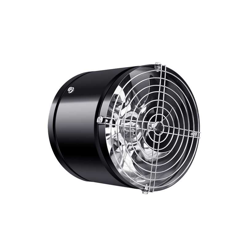 Vysoký výkon černý válcový ventilační ventilátor